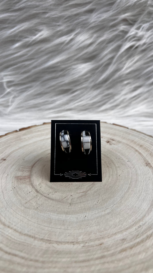 White Buffalo Earrings SS