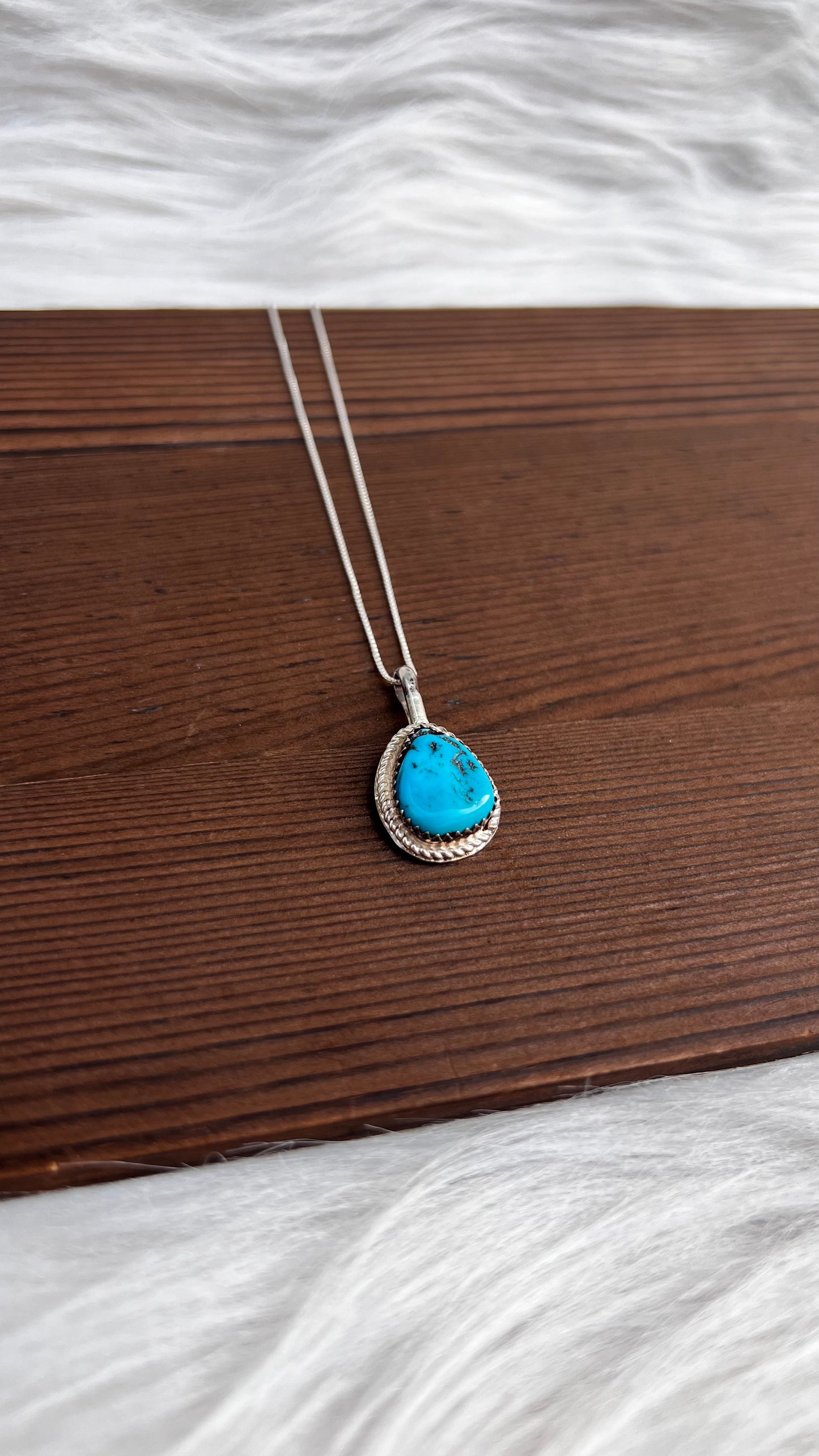 Turquoise nickel silver