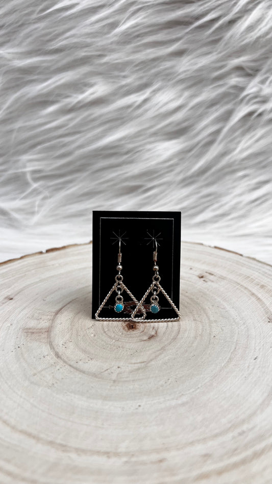 Triangle Turquoise Earrings SS