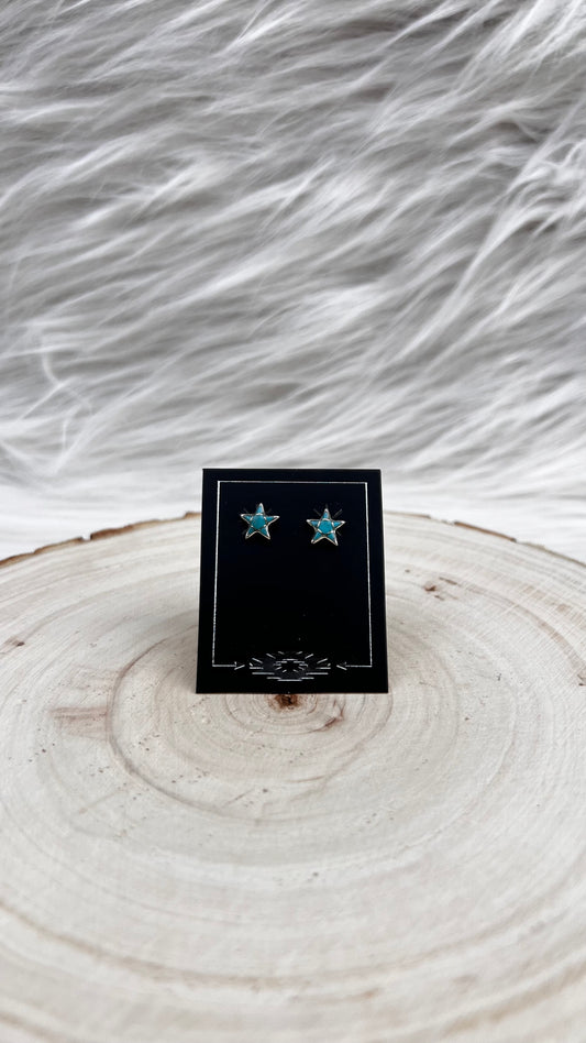 Star Turquoise Earrings SS